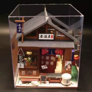 [พร้อมส่ง] บ้านตุ๊กตาdiy One of the izakaya มีฝาครอบกันฝุ่น