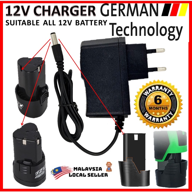 RM7.90Puchong Charger 12v 16.8v 18v 21v 36v สว่านไร้สายแบตเตอรี่ลิเธียมไอออน Fit LIDUO FOX Bateri เค