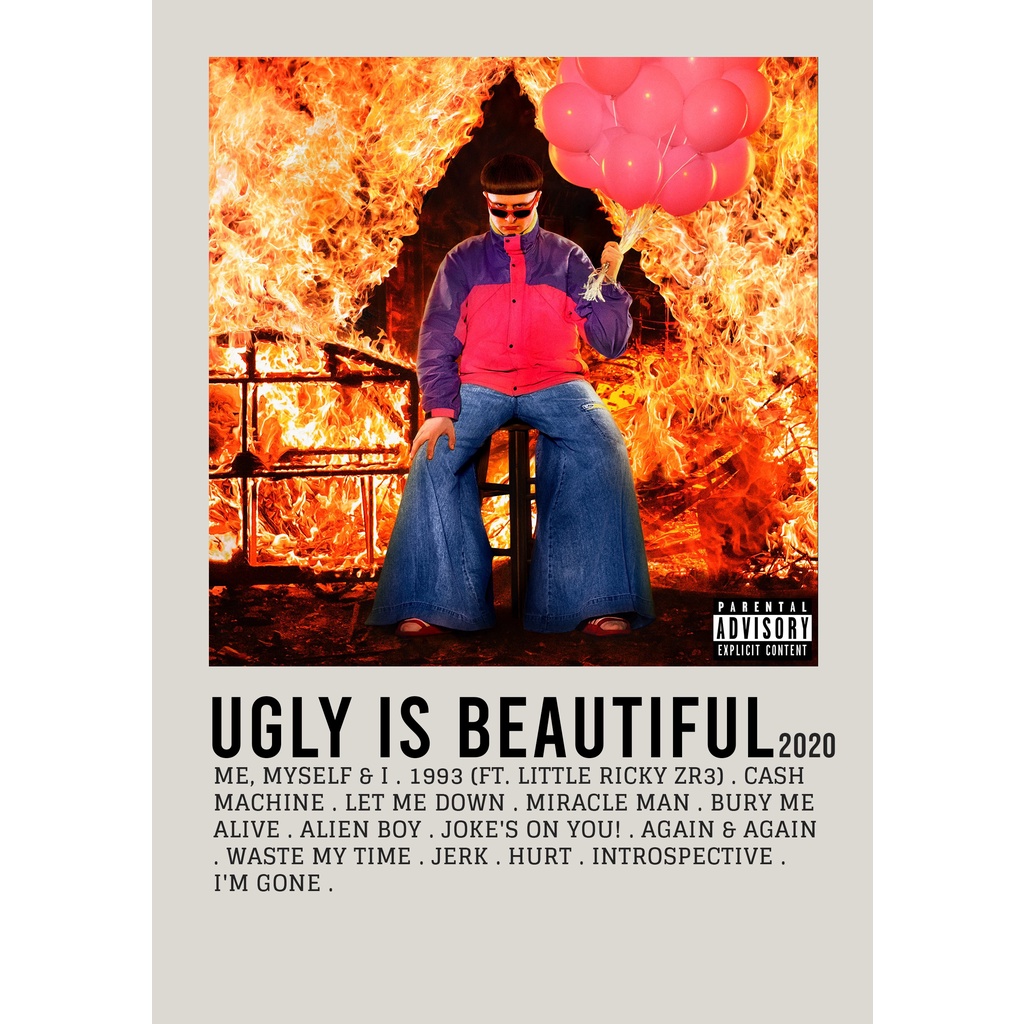 ฝาครอบโปสเตอร์ Ugly is Beautiful by Oliver Tree for Room/Barber Gym