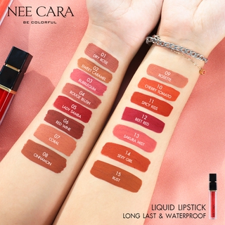 NEE CARA WATER SHINE LIQUID LIPSTICK MATTE N976 นีคาร่า ลิป ลิปสติก ลิปสติกเนื้อแมต ลิปจุ่ม เนื้อแมท