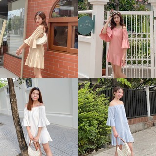 MILLY DRESS เดรสปาดไหล่