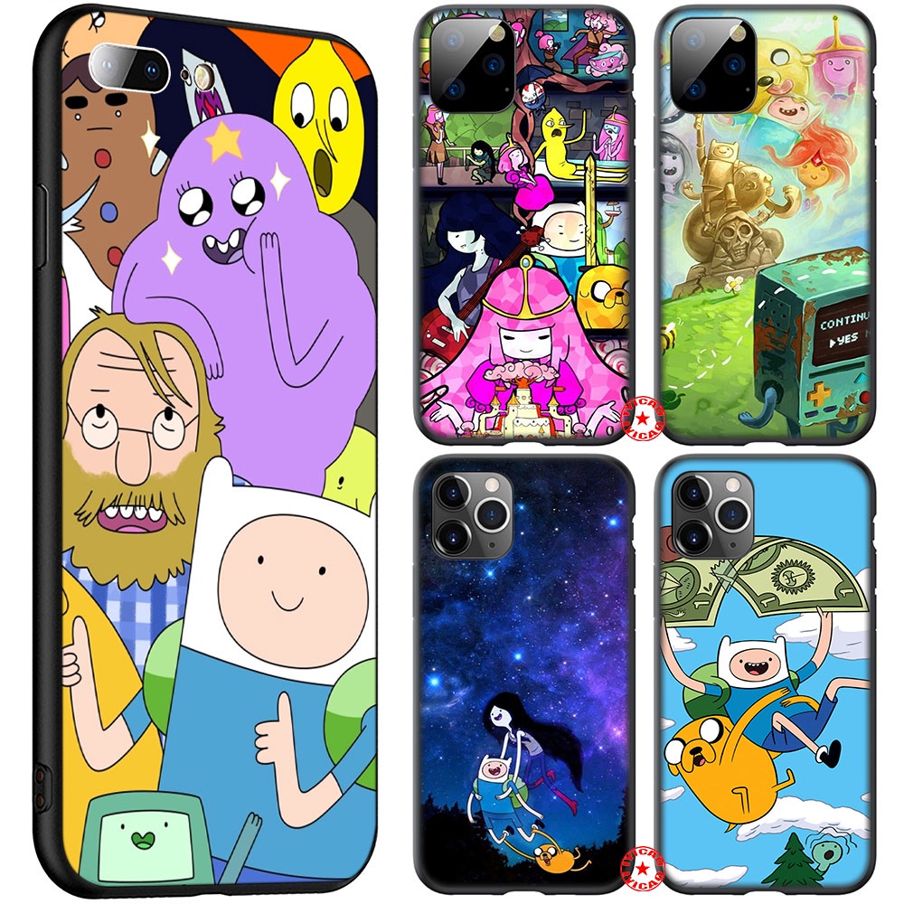 My1 เคสโทรศัพท์มือถือแบบนิ่ม ลาย Adventure time สําหรับ iPhone 5 5S 6 6S 7 8 11 Pro Max Plus SE XR