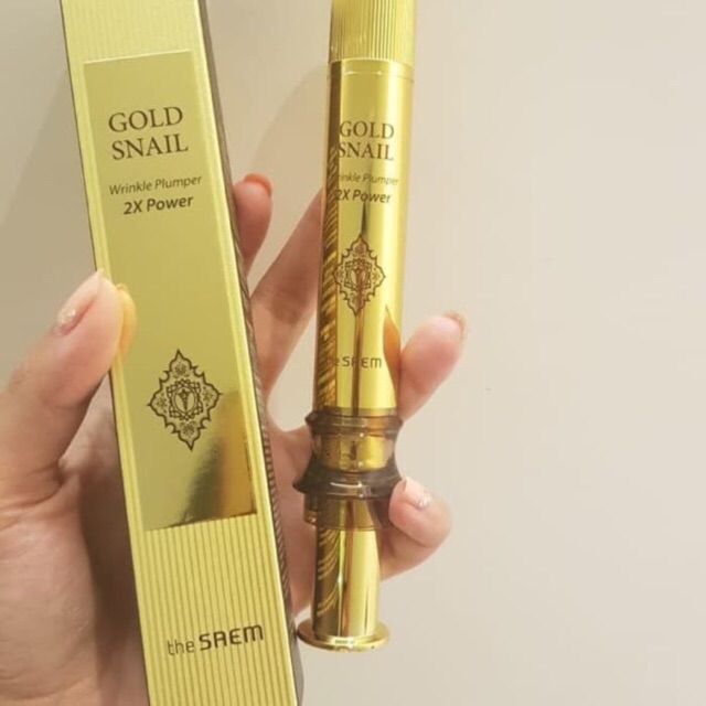 The Saem Gold Snail Wrinkle Plumper - 美容液