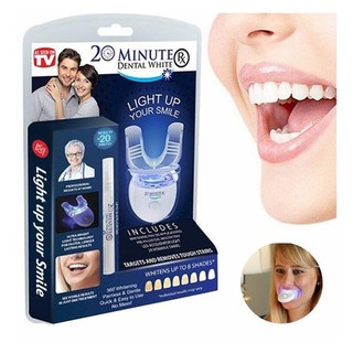 ชุดฟอกสีฟัน อุปกรณ์ฟอกสีฟัน เครื่องฟอกสีฟันขาว LIGHT UP YOUR SMILE 20 MINUTE DENTAL WHITE