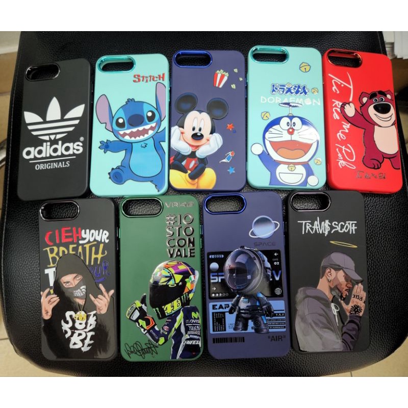 🍁เคสกำมะหยี่ไอโฟน🍁 Ip6 6+ 7/8 7+/8+ เคสขอบโครเมี่ยมลายการ์ตูน พร้อมส่ง📦🚍