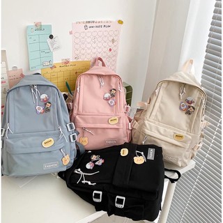 #พร้อมส่ง กระเป๋าเป้+พวงกุญแจ Fashion Backpack 290