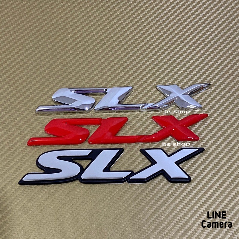 โลโก้ SLX ขนาด 2.5 x 16.5 cm ติด ISUZU D-MAX  ราคาต่อชิ้น
