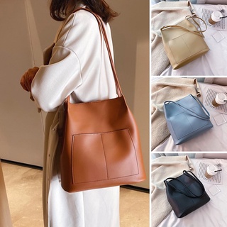 Women Handbag Shoulder Tote Korean Style Messenger Bags Casual Bucket Bag