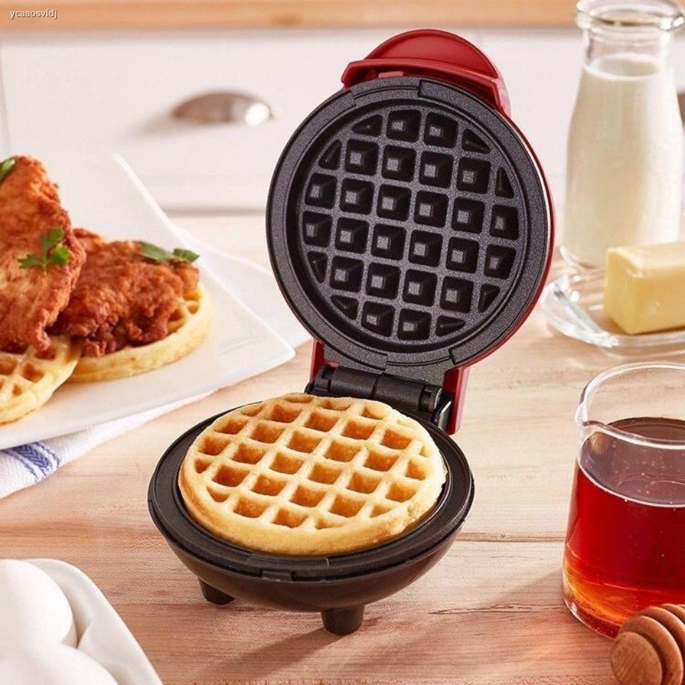 ♈เครื่องทำวาฟเฟิลมินิ MAKER WAFFLE ถาดอบไฟฟ้าสำหรับอาหารเช้าในครัวเรือน