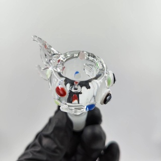 Golden fish Glass Bowl male joint 14 mm.  คัพแต่งรูปทรงปลาทอง สีสันสวยงาม ขนาดข้อต่อ 14 มม.