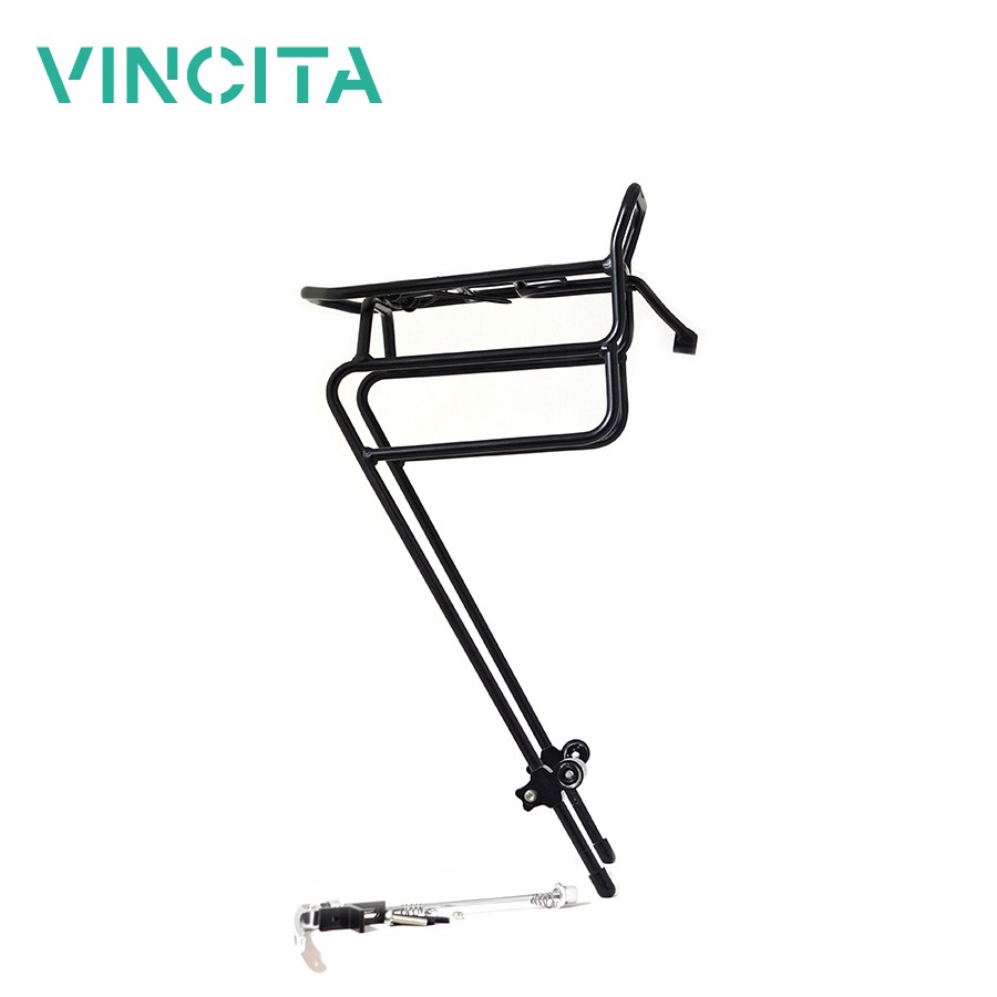 Vincita (C004) ตะแกรงหน้ารุ่นโปร สีดำ สำหรับล้อ 24-28" พร้อมอะไหล่ มีแกนปลด รับประกันสินค้า 1 ปี