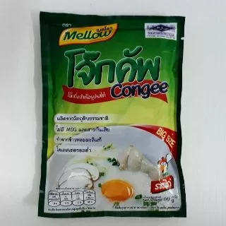 โจ๊กฮาลาล รสไก่ ตราเมลโลว 1 โหล [12ซอง] - ซองเล็ก