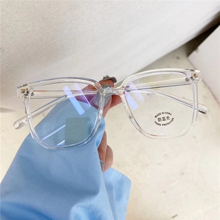 Korean Version of Ins Fashion Student Retro Transparent Glasses Frame Anti-blue Light Round Glasses Optical Glasses