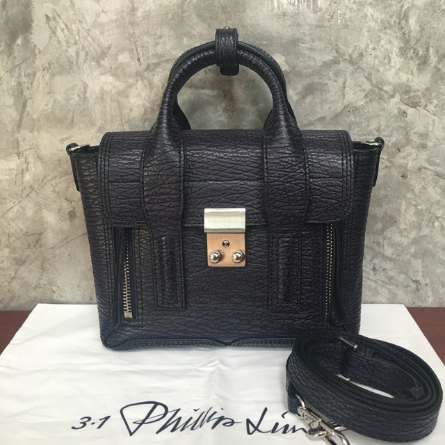 NEW PHILLIP LIM MINI PASHLI สี African Violet ม่วงเข้มเกือบดำ ของใหม่ แท้