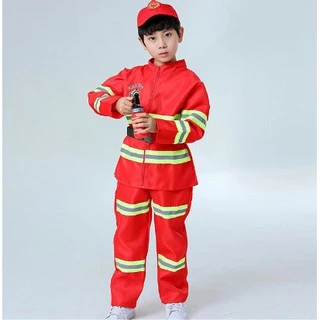 ชุดดับเพลิงเด็ก 🚒 ปืนฉีดน้ำ fire fighter suit for kids ชุดอาชีพเด็ก ชุดนักดับเพลิงเด็ก เสื้อนักดับเพลิงเด็กภาค