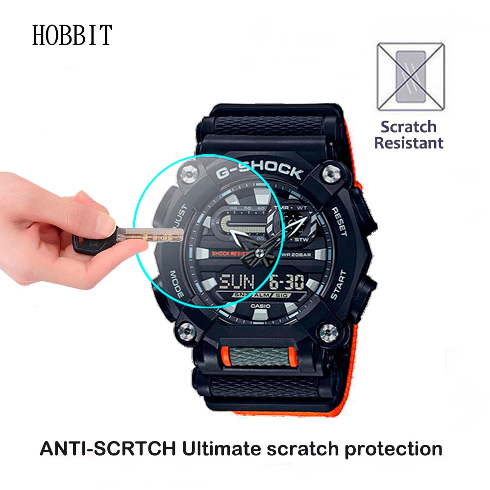 กระจกนิรภัยกันรอยหน้าจอ 9 H สําหรับ Casio G - Shock Ga900 Ga - 900 A Ga - 900 C Ga - 900 E Smartwatch ป้องกันรอยขีดข่วน 2 ชิ้น