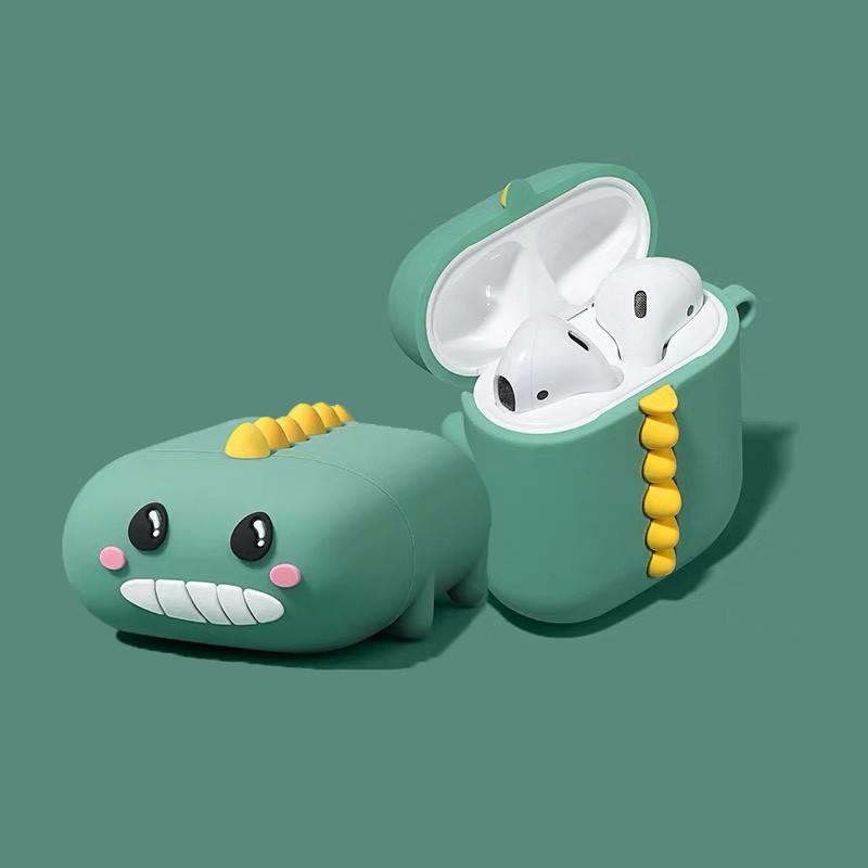 Airpods 1/2/PRO เคสหูฟังหนอนสีฟ้า-ชมพู สุดน่ารัก - i11, เคสหูฟัง i12