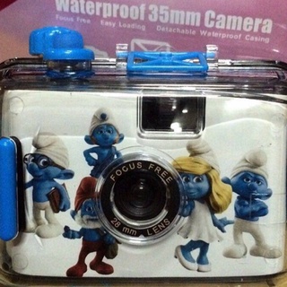 (พร้อมส่ง) กล้องทอยกันน้ำ ลายSmurf