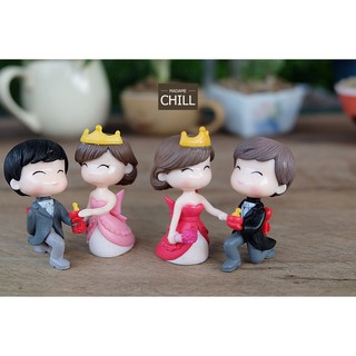 [MC207] ตุ๊กตุ่นจิ๋ว คู่รัก สารภาพรัก 💍 (1 คู่ ราคา 40 บาท)