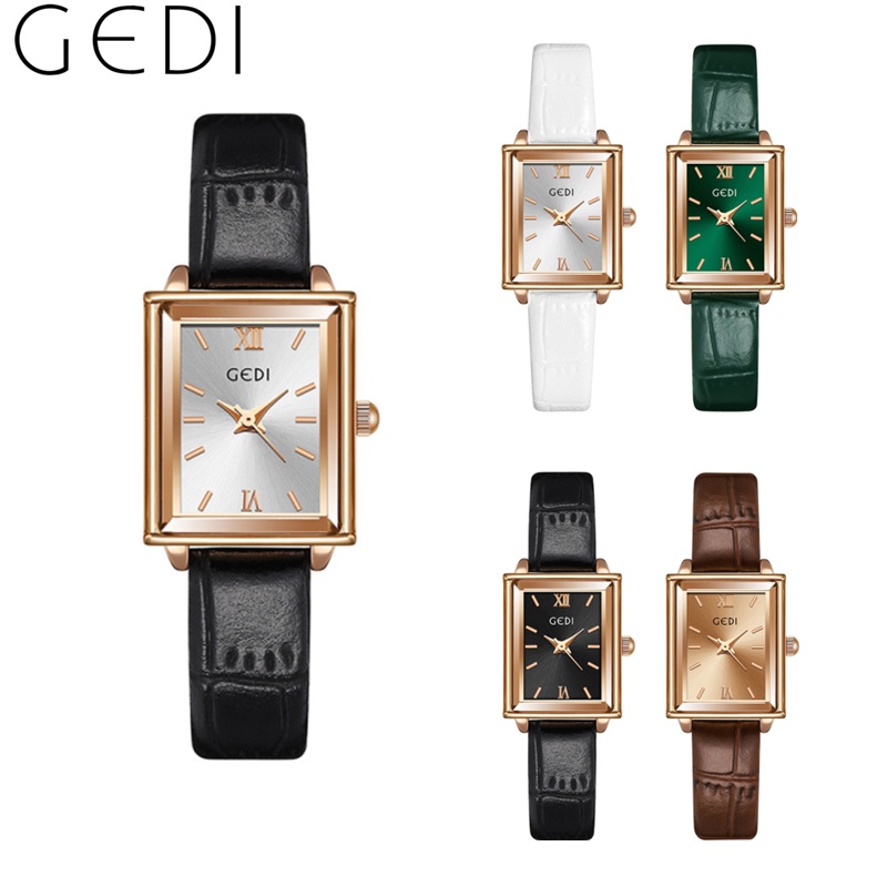 นาฬิกาผู้หญิง Gedi 51069 เข็มขัดกันน้ํา