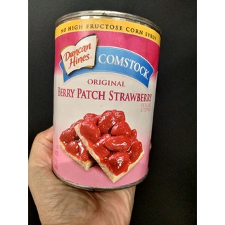 Duncan hines Comstock Strawberry Topping Pie Filling สตรอเบอร์รี่  กวน 595 กรัม