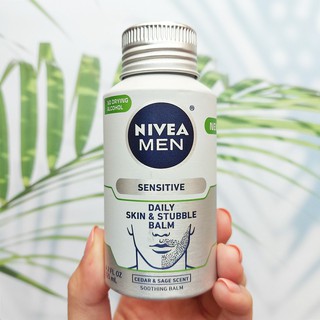 นีเวีย ผลิตภัณฑ์บำรุงผิวหน้า หลังการโกนหนวด Men Daily Sensitive Skin &amp; Stubble Balm 125 ml (NIVEA®)