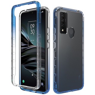 สําหรับ TCL 20 XE เต็มตัว ไฮบริด ทนทาน กันกระแทก ไล่ระดับสี ใส เคสด้านหลัง