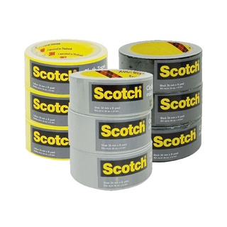 สก๊อตช์ เทปผ้าชนิดมันเงา 36 มม. x 8 หลา แพ็ค 3 ม้วน คละสี101346Scotch Cloth Tape 36mm x 8yd 3 Rolls/Pack