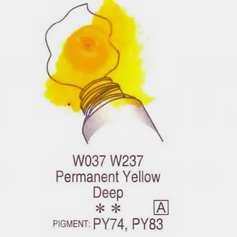 Permanent Yellow Deep W037/W237/WW037 SerA 5/15/60ml สีน้ำโฮลเบน Japan Holbein Artist Watercolor ราคา ถูกที่สุด ดีลบีเคเค แกลเลอรีภาพที่ 2