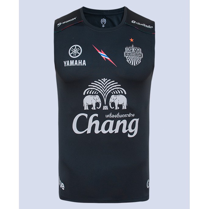 เสื้อซ้อมบุรีรัมย์ยูไนเต็ด 2019 แขนกุด สีดำ ของแท้จากสโมสร BURIRAM UNITED