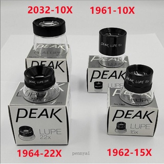 กล้องจุลทรรศน์แว่นขยาย PEAK HD 10X 15X 22X 1961-15X 2023-15X สไตล์ญี่ปุ่น