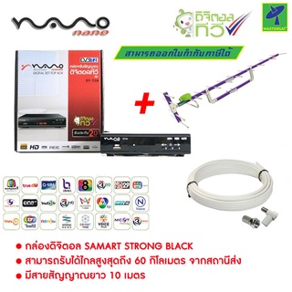 ส่งฟรี Nano DT-T2A + 14E กล่องทีวีดิจิตอล กล่องดิจิตอลทีวี กล่องดิจิตอล ชุดแพ็คคู่ กล่องรับสัญญาณดิจิตอลทีวี เสาอากาศ