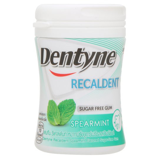 🔥HOT🔥 ไทรเด้นท์ รีแคลเด้นท์ หมากฝรั่งชูการ์ฟรี รสสเปียร์มินต์ 47.6กรัม Trident Recaldent Chewing Gum