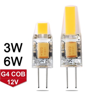 หลอดไฟ G4 LED AC/DC 12V ขนาดเล็ก ชิป COB 360 1 ชิ้น° โคมไฟระย้า สปอตไลท์ เปลี่ยนมุมได้ สําหรับบ้าน