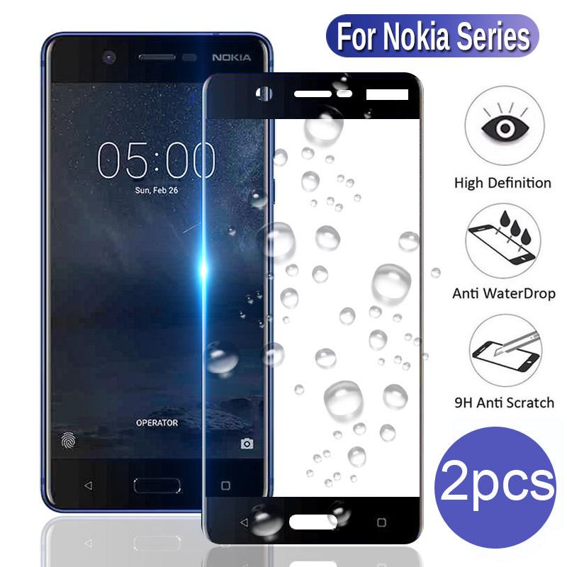 ฟิล์มกระจกนิรภัยกันรอยหน้าจอ 2.5d 9h สําหรับ Nokia 9 8 7 6.1 Plus 7.1 5.1 Plus 3.1 2.1 8.1 6 2018 2017 5 3 2 1 2 ชิ้น