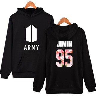 Alimoo BTS 95 JIMIN ผู้ชาย &amp; ผู้หญิง เสื้อกันหนาวผ้าฝ้ายขนาดใหญ่ ขนาดใหญ่ XXS-4XL