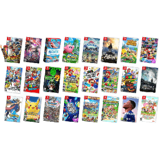 24 Game Best Seller 2022 แผ่นเกม นินเทนโด สวิทซ์ ขายดี Kirby , Mario striker , sport , zelda , kart 8 , pokemon , Arceus