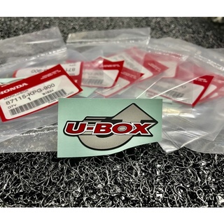 แท้เบิกศูนย์💯สติ๊กเกอร์เครื่องหมาย U-BOX HONDA