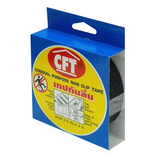 🔥The Best!! CFT เทปกันลื่น รุ่น CM-PU ขนาด 2 ซม. x 2 ม. สีดำ Chemicals
