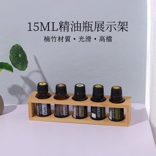 Doterra ชั้นวางขวดน้ํามันหอมระเหย แบบไม้ไผ่ แกะสลักโลโก้ กําหนดเอง สําหรับตกแต่งบ้าน