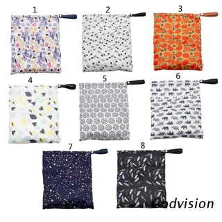 BB Waterproof Reusable Wet Bag Printed Pocket Nappy Bags PUL Travel Wet Dry Bags 29x36cm Diaper Bag