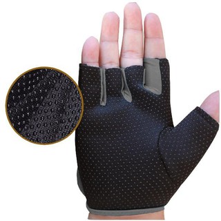 AOLIKES ถุงมือฟิตเนส Fitness Glove Weight Lifting Gloves (สีดำ-เทา)