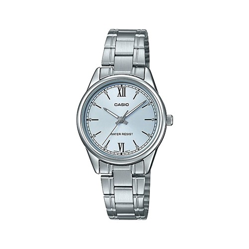 CASIO นาฬิกาข้อมือผู้หญิง สายสแตนเลส สีเงิน รุ่น LTP-V005D-2B3UDF