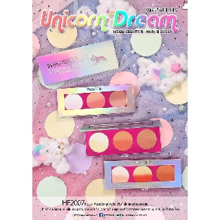 Sivanna Colors Unicorn Dream Highlighter And Blush HF2007 สิวันนา ไฮไลท์หน้า บลัชออน