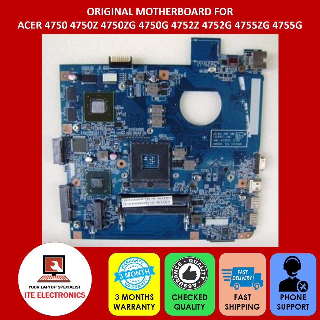 ACER ASPIRE 4750Z 4750Z 4750ZG 4750G 4752Z 4752ZG 4755ZG MOTHERBOARD