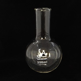 คนโทก้นกลม (ขวดก้นกลม) ทนไฟ 250 มิลลิลิตร Round Bottom Flask (Borosilicate Glass) 250 ml.