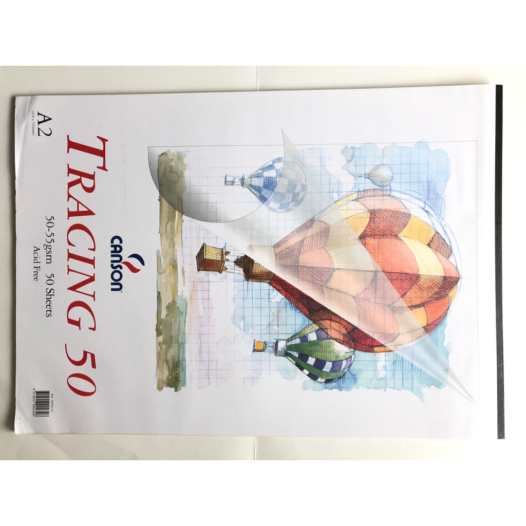 Canson Tracing Paper 50gsm A2 pad รวม 50 แผ่น - เสร็จซาติน