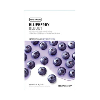 THE FACE SHOP REAL NATURE BLUEBERRY FACE MASK