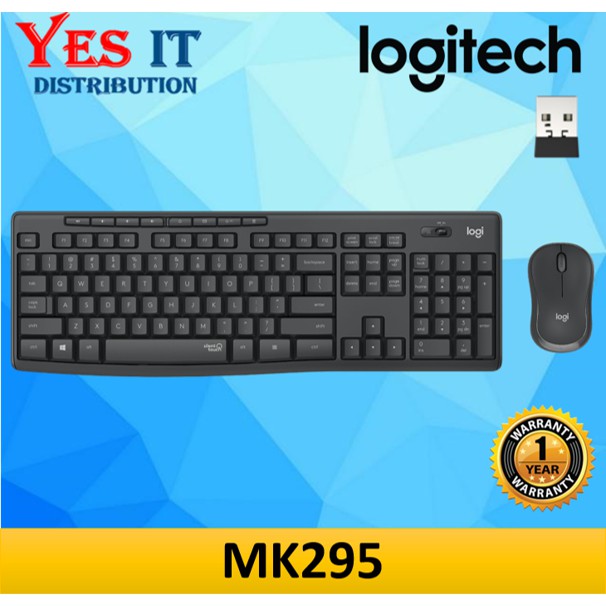 LOGITECH MK295 SILENT WIRELESS KEYBOARD & MOUSE COMBO (920-009814)