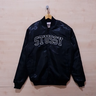 STUSSY Mitchell เสื้อแจ็กเก็ต น้ําหนักเบา สีดํา